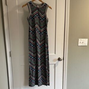 Xhilaration Multicolor Chevron Maxi Dress